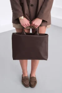 Shule Bags Didas Shoulder and Briefcase Bitter Brown - Image 2