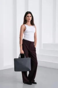 Shule Bags Didas Shoulder and Briefcase Anthracite - Image 3