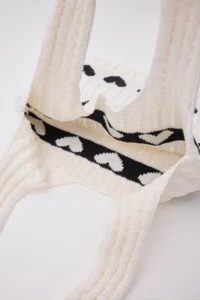 Shule Bags Tilda Knitwear Shoulder Bag Ecru - Image 4