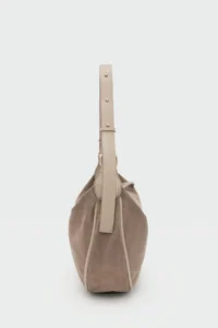 Shule Bags Poppin Suede Shoulder Bag Mink - Image 5