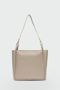 Shule Bags Chiara Charm Shoulder Bag Beige - Image 5