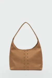 Shule Bags Moka Troklu Suede Shoulder Bag Camel