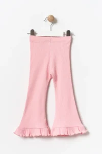 Minipodyum Girls' Frilly flared leg Leggings