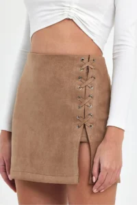 Ceylen Rope with accessories Suede Skirt - Image 4
