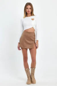 Ceylen Rope with accessories Suede Skirt - Image 5