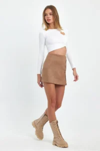 Ceylen Rope with accessories Suede Skirt - Image 6