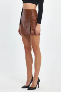 Ceylen Rope with accessories Leather Skirt - Image 3