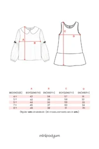 Minipodyum Girls' Dress Baby Collar Shirt Holiday Dress - Image 8