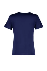 TRENDYOLMİLLA Navy Blue 100% Cotton Basic V-neck Knitting T-Shirt - Image 7
