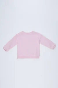 DeFacto Baby Girl Regular Fit Printed Crew Neck Sweatshirt - Image 2
