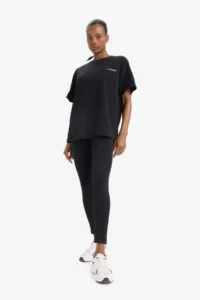 DeFactoFit Oversize Fit Crew Neck Short Sleeve 100% Cotton T-Shirt - Image 2