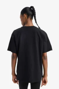 DeFactoFit Oversize Fit Crew Neck Short Sleeve 100% Cotton T-Shirt - Image 4
