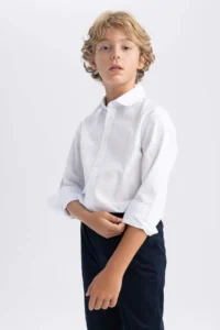 DeFacto T8853a6-fw Boys' Long Sleeve Shirt - Image 2