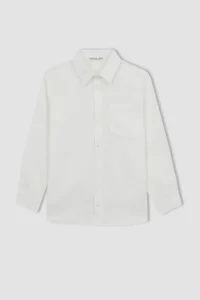 DeFacto T8854a6-fw Boys' Long Sleeve Shirt