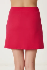 Happiness İstanbul Women's Dark Pink Pocket Detailed Mini Woven Skirt - Image 4