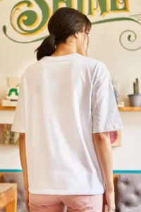 Olalook Women White Ocean T-shirt - Image 5