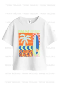 twins tailors Florida Surf And Brooklyn Printed 3-Pack Unisex Light Blue-White-Salt Blue Children's T-Shirt - Image 2