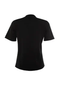TRENDYOLMİLLA Black 100% Cotton Basic Regular/Normal Pattern Dog collar Knitting T-Shirt - Image 12