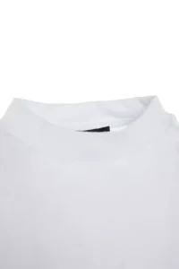TRENDYOLMİLLA White 100% Cotton Basic Regular/Normal Pattern Dog collar Knitting T-Shirt - Image 11
