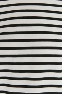 TRENDYOLMİLLA White Striped Basic Knitting T-Shirt - Image 4