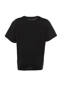 TRENDYOLMİLLA Black 100% Cotton Crew Neck Oversized/Wide Pattern Knitting T-Shirt - Image 13