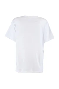 TRENDYOLMİLLA White 100% Cotton Crew Neck Oversized/Wide Pattern Knitting T-Shirt - Image 10