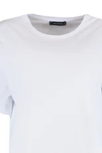 TRENDYOLMİLLA White 100% Cotton Crew Neck Oversized/Wide Pattern Knitting T-Shirt - Image 11