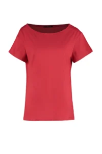 TRENDYOLMİLLA Rejection 100% Cotton Oversized/Wide Pattern Boat Neck Knitting T-Shirt - Image 6