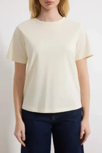 TRENDYOLMİLLA Plum-Stone 100% Cotton Crew Neck 2 Sets Package Knitting T-Shirt - Image 7