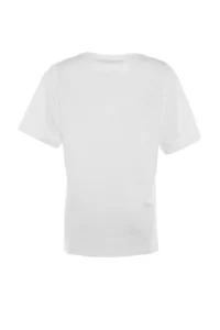 TRENDYOLMİLLA Ecru 100% Cotton Printed Boyfriend Fit Crew Neck Knitting T-Shirt - Image 14