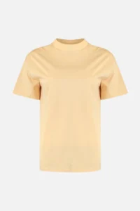 TRENDYOLMİLLA Beige-Mink 2 Sets Package 100% Cotton Basic Dog collar Knitting T-Shirt - Image 7