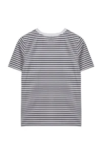 TRENDYOLMİLLA Black Striped Basic Crew Neck Short Sleeve Regular Pattern Knitting T-Shirt - Image 7