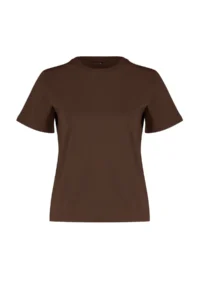 TRENDYOLMİLLA Brown 100% Cotton Basic Crew Neck Knitting T-Shirt - Image 8