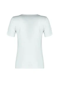 TRENDYOLMİLLA White 100% Cotton Basic V-neck Knitting T-Shirt - Image 8