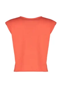 TRENDYOLMİLLA Rejection 100% Cotton Printed Sleeveless relaxed/Rahat Pattern Crop Crew Neck Knitting T-Shirt - Image 8