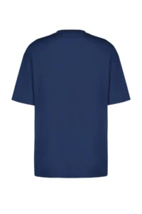 TRENDYOLMİLLA Navy Blue 100% Cotton Teddy Bear Printed Oversized/Wide Pattern Crew Neck Knitting T-Shirt - Image 8