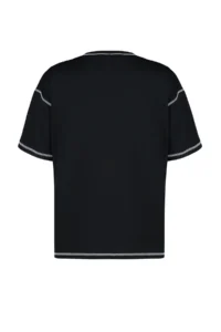 TRENDYOLMİLLA Black 100% Cotton Karkoya Stitching Detailed Oversized/Wide Cut Knitting T-Shirt - Image 12