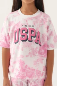 US Polo Assn. U.s. Polo Shirt Assn Girls' Pink Bermuda Set - Image 4
