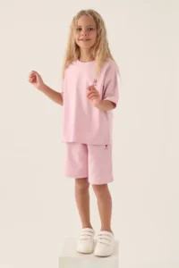 US Polo Assn. Girl Waitress Bermuda Set - Blue - Image 3