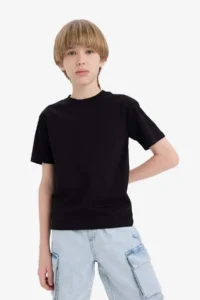 DeFacto Boy's Crew Neck Basic Short Sleeve T-Shirt - Image 4