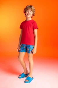 DeFacto Boy's Crew Neck Basic Short Sleeve T-Shirt - Image 2