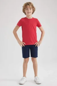 DeFacto Boy's Crew Neck Basic Short Sleeve T-Shirt - Image 4