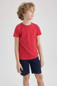 DeFacto Boy's Crew Neck Basic Short Sleeve T-Shirt - Image 5