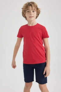 DeFacto Boy's Crew Neck Basic Short Sleeve T-Shirt - Image 6