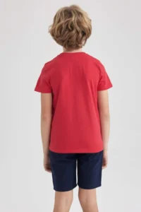 DeFacto Boy's Crew Neck Basic Short Sleeve T-Shirt - Image 7