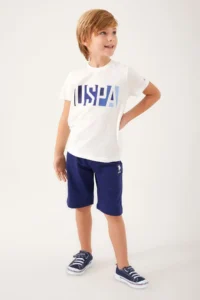 US Polo Assn. Base. Polo Assn 1325 Color Transition Boy Bermuda Suit - Image 3