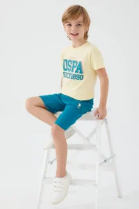 US Polo Assn. Base. Polo Assn 1340 Original Boy Bermuda Suit - Image 2