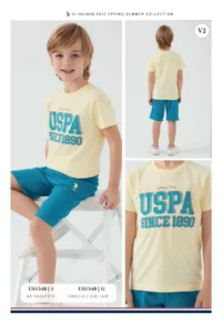 US Polo Assn. Base. Polo Assn 1340 Original Boy Bermuda Suit - Image 6