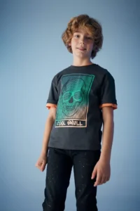 DeFacto Boy's Oversize Fit Crew Neck Gradient Printed Short Sleeve T-Shirt - Image 3