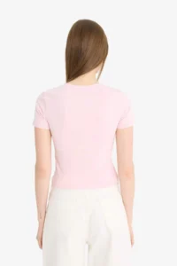 DeFacto Slim Fit Crew Neck Basic Plain Short Sleeve T-Shirt - Image 6